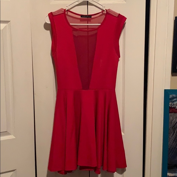 The Vintage Shop Dresses & Skirts - The Vintage Shop | Deep V Neck Sexy Red Dress